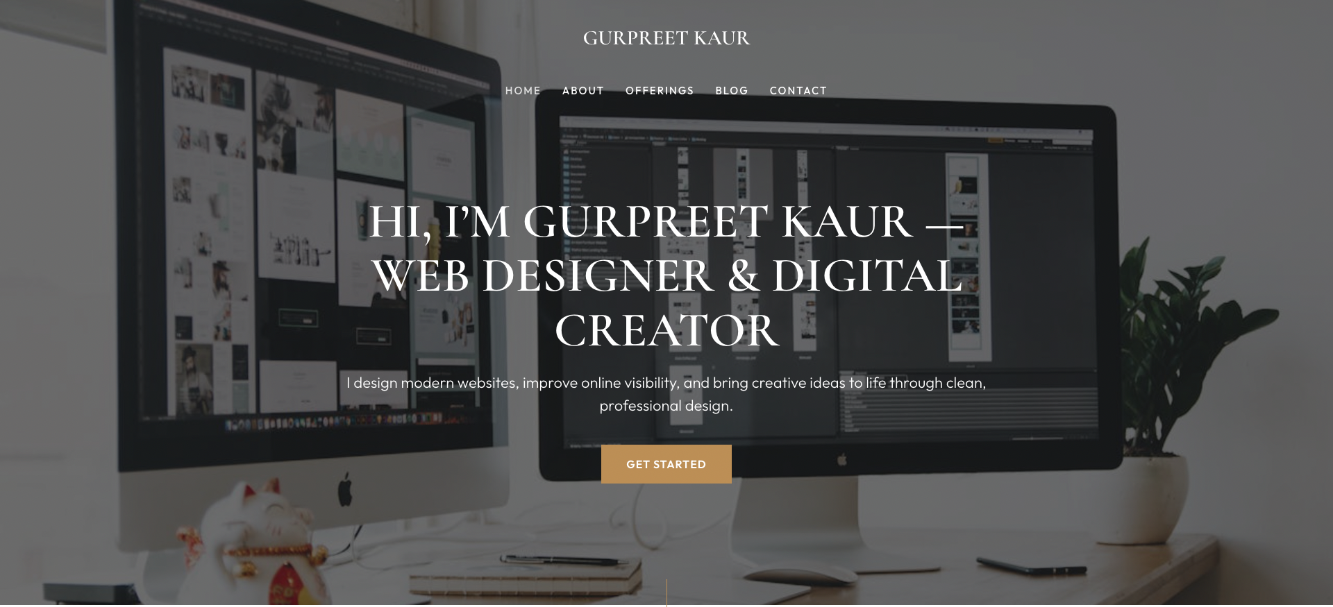 Gkaur Designs website